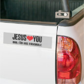 Jezus houdt van jou bumpersticker (Op Truck)