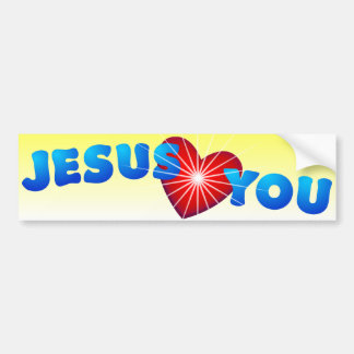 Jezus houdt van jou bumpersticker