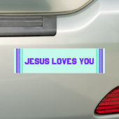 Jezus houdt van jou bumpersticker (Op auto)