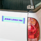 Jezus houdt van jou bumpersticker (Op Truck)