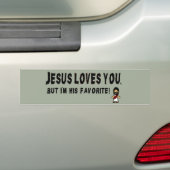 Jezus houdt van jou bumpersticker (Op auto)