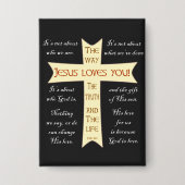 Jezus houdt van jou button (Voorkant)