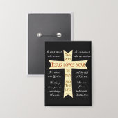 Jezus houdt van jou button (Voorkant / Achterkant)