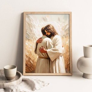 Jezus Houdt van Jou, Christelijke Kunst, Jezus Chr Poster