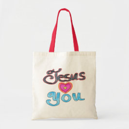 Jezus Houdt van Jou Christelijke Quote  Tote Bag