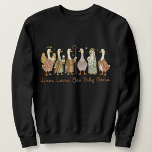 Jezus houdt van jou, domme gans ,Christelijke domm Trui