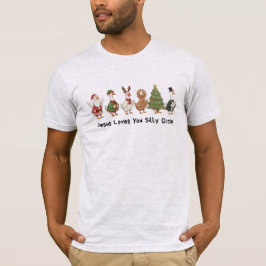 Jezus houdt van jou, domme gans, domme gans t-shirt