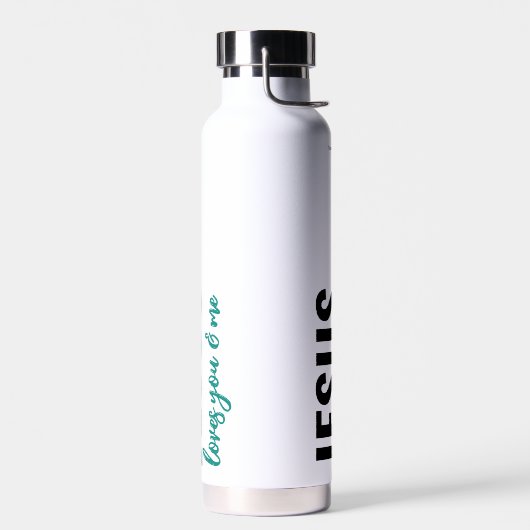 Jezus houdt van jou en mij - waterflesje (liefdevo waterfles (Links)