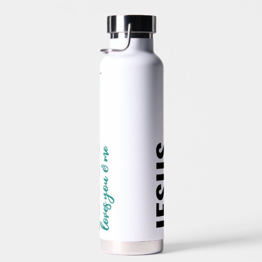 Jezus houdt van jou en mij - waterflesje (liefdevo waterfles (Rechts)