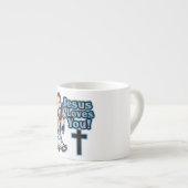 Jezus houdt van jou espresso kop (Voorkant rechts)