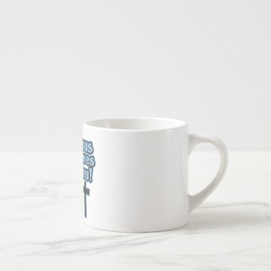 Jezus houdt van jou espresso kop (Rechts)