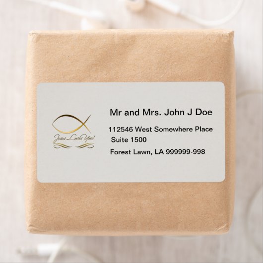 Jezus houdt van jou etiket (Insitu)