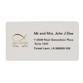 Jezus houdt van jou etiket (Voorkant)