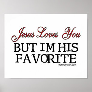 Jezus houdt van jou Favoriet Poster