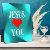 Jezus houdt van jou fotoplaat (Zijkant)