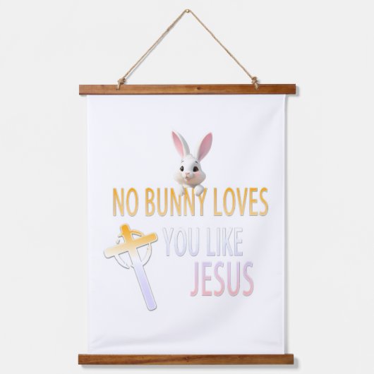 Jezus houdt van jou hangend wandkleed (Voorkant)