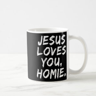 Jezus Houdt Van Jou Homie Christelijke Gelovige Ge Koffiemok