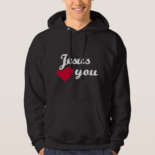 Jezus houdt van jou hoodie (Voorkant)