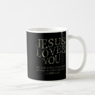 Jezus Houdt Van Jou Ik Camo Christelijke Jongeren Koffiemok