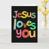 Jezus houdt van jou kaart (Gele Bloem)