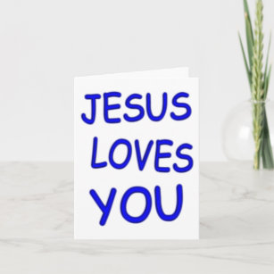 Jezus houdt van jou kaart