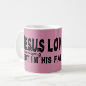 Jezus houdt van jou koffiemok (Voorkant links)