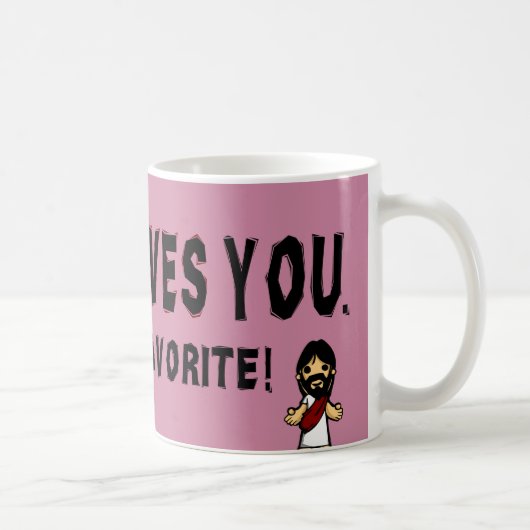 Jezus houdt van jou koffiemok (Rechts)