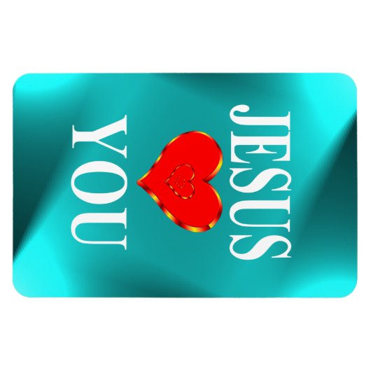 Jezus houdt van jou magneet (Horizontaal)