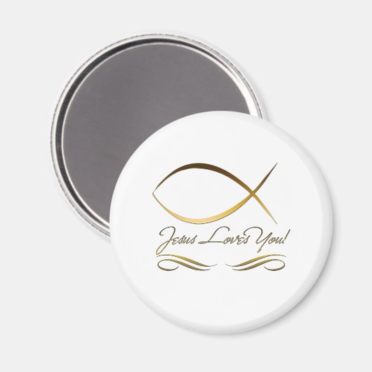 Jezus houdt van jou magneet (Voorkant / Achterkant)