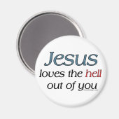 Jezus houdt van jou magneet (Voorkant / Achterkant)