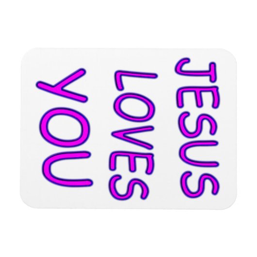 Jezus houdt van jou magneet (Horizontaal)