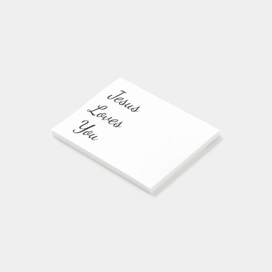 Jezus houdt van jou post-it® notes (Schuin)