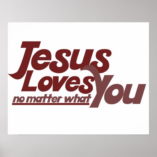 Jezus houdt van jou poster (Voorkant)