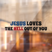 Jezus houdt van jou raamsticker (Vel 2)