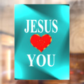 Jezus houdt van jou raamsticker (Vel 2)