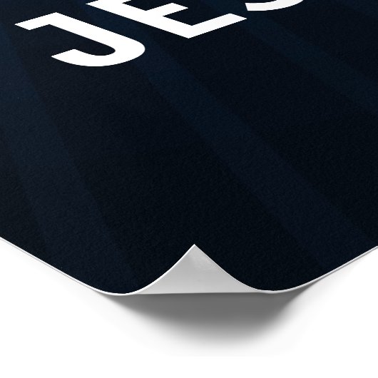 Jezus houdt van jou | Religieus kruis Poster (Hoek)