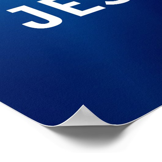 Jezus houdt van jou | Religieus kruis Poster (Hoek)