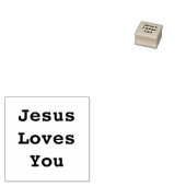 Jezus houdt van jou rubberstempel (Gestempeld)