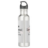 Jezus Houdt van Jou Schriftuur Waterfles (Achterkant)