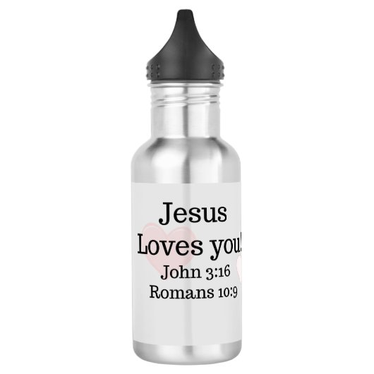 Jezus Houdt van Jou Schriftuur Waterfles (Links)