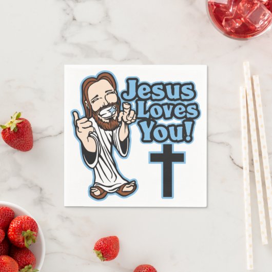 Jezus houdt van jou servetten (Insitu)