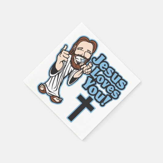 Jezus houdt van jou servetten (Hoek)