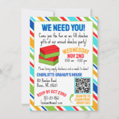 Jezus houdt van jou - Shoebox Party nodigt uit Kaart (Voorkant)