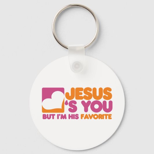 Jezus houdt van jou sleutelhanger (Voorkant)