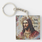 Jezus houdt van jou sleutelhanger (voorkant)