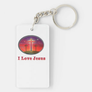 Jezus houdt van jou sleutelhanger