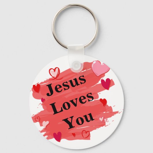 Jezus houdt van jou sleutelhanger (Voorkant)