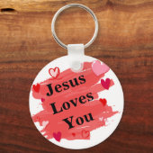 Jezus houdt van jou sleutelhanger (Voorkant)
