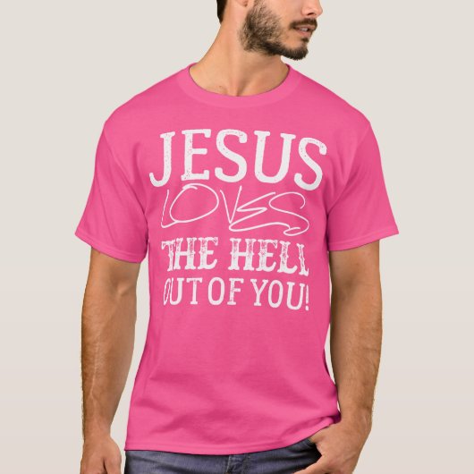 Jezus houdt van jou t-shirt (Voorkant)