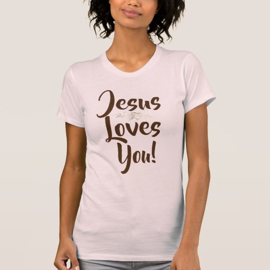 Jezus houdt van jou t-shirt (Voorkant)